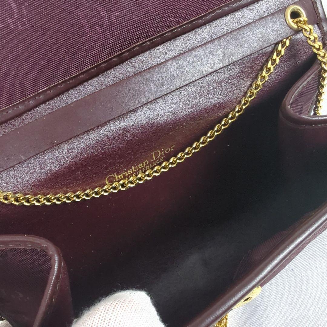 Christian Dior トロッターロゴ 2way チェーンショルダーバッグ