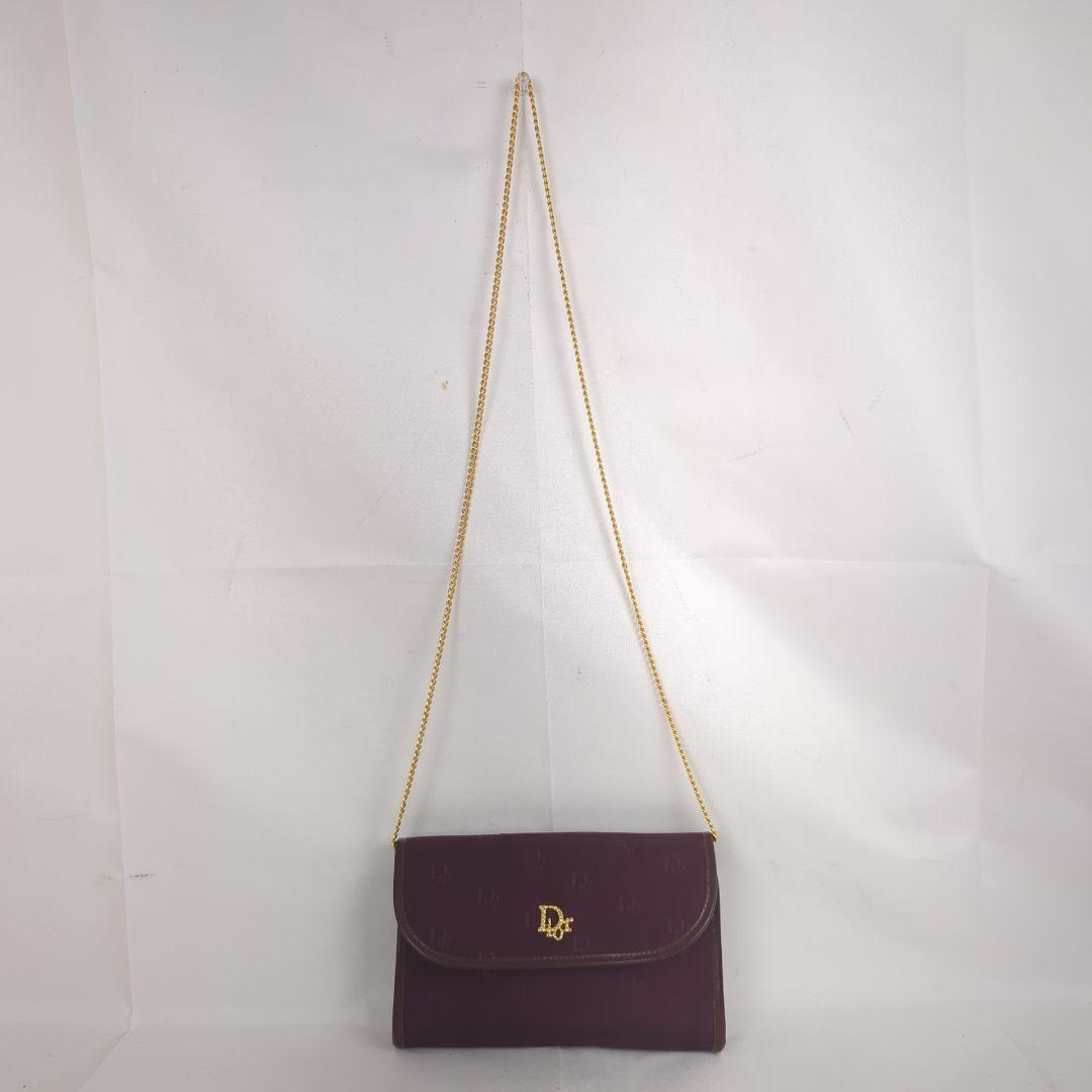 Christian Dior トロッターロゴ 2way チェーンショルダーバッグ