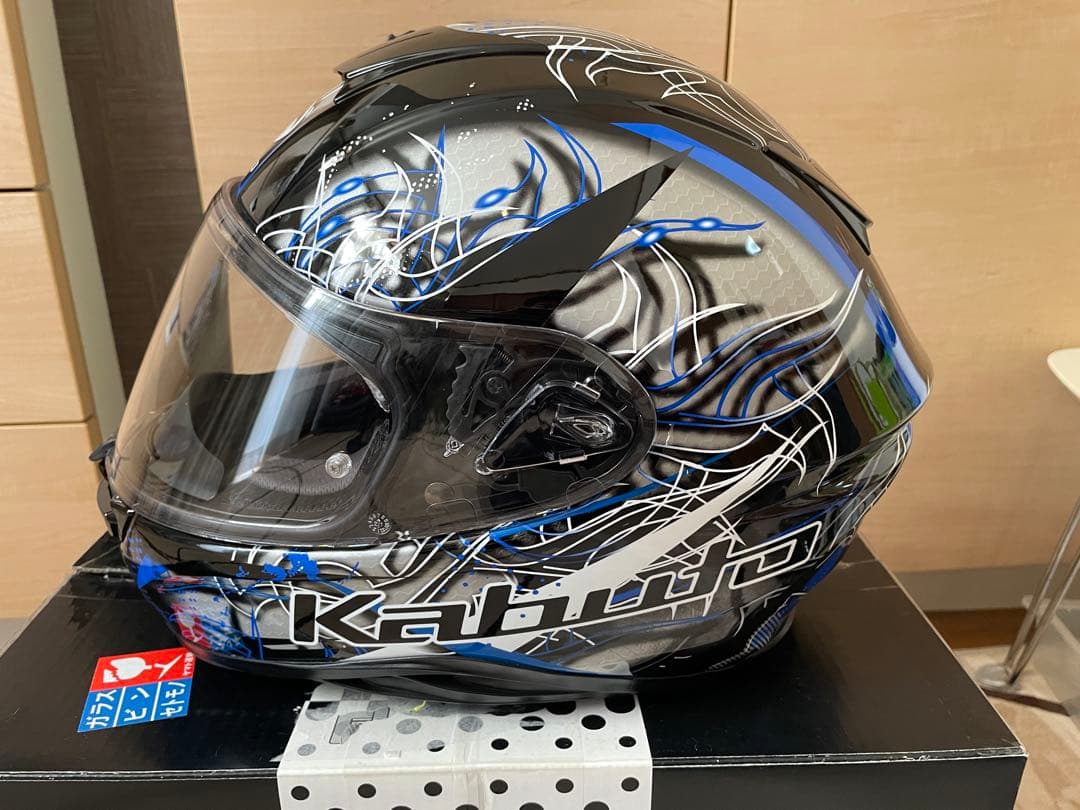 Kabuto フルフェイスヘルメット ブラック/ブルー