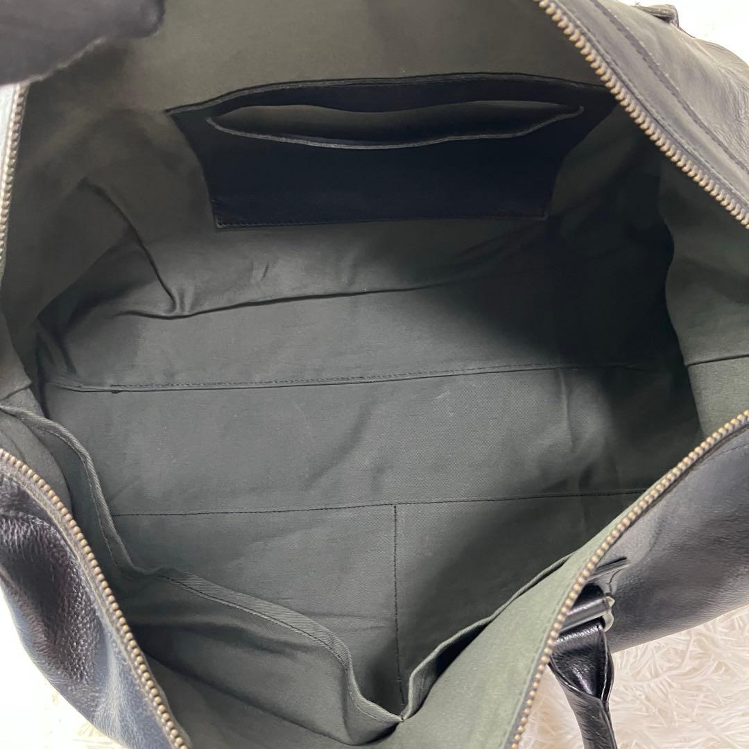 alfredoBANNISTER ボストンバッグ オールレザー 黒