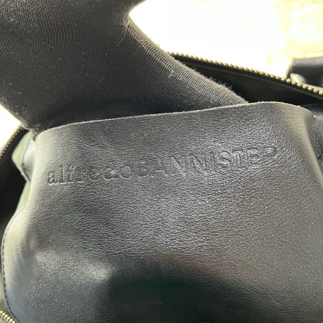 alfredoBANNISTER ボストンバッグ オールレザー 黒