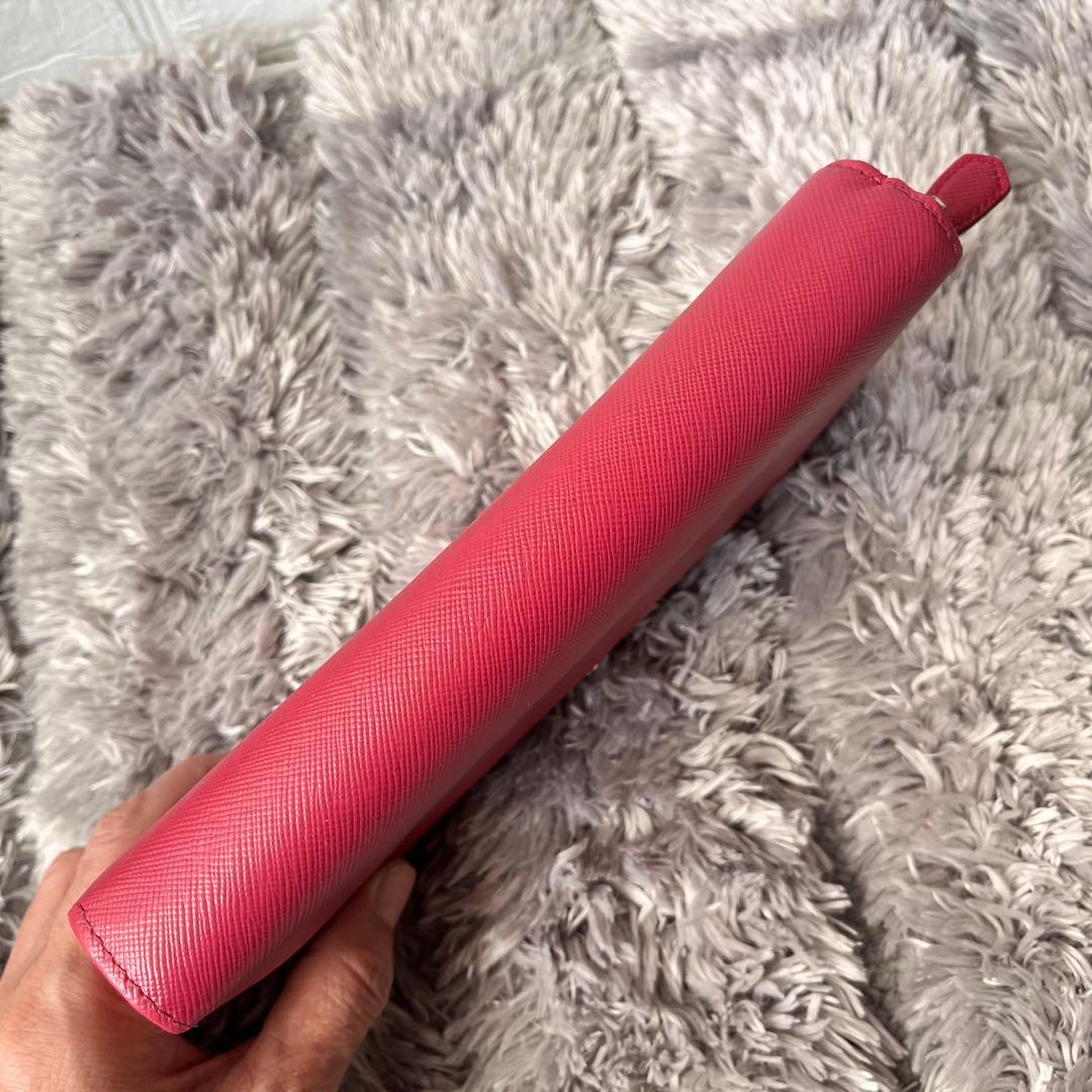 良品✨PRADA 大容量　長財布　オーガナイザー　サフィアーノ　メタルロゴ