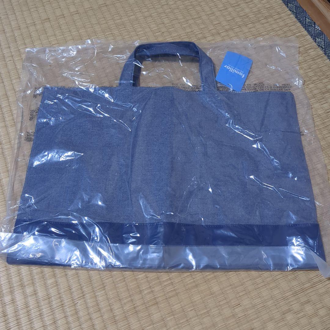 きよちゃん　新品　ファミリア　子供とクマ刺繍 手提げバッグ