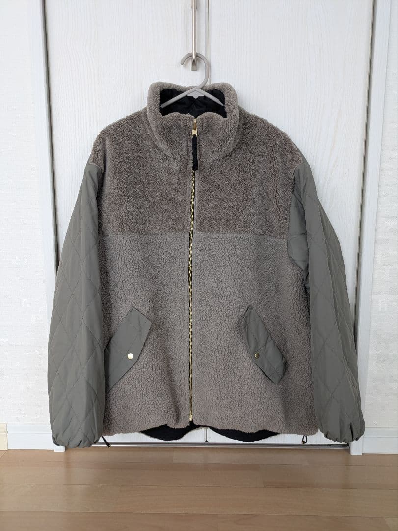 リバーシブル キルトブルゾン