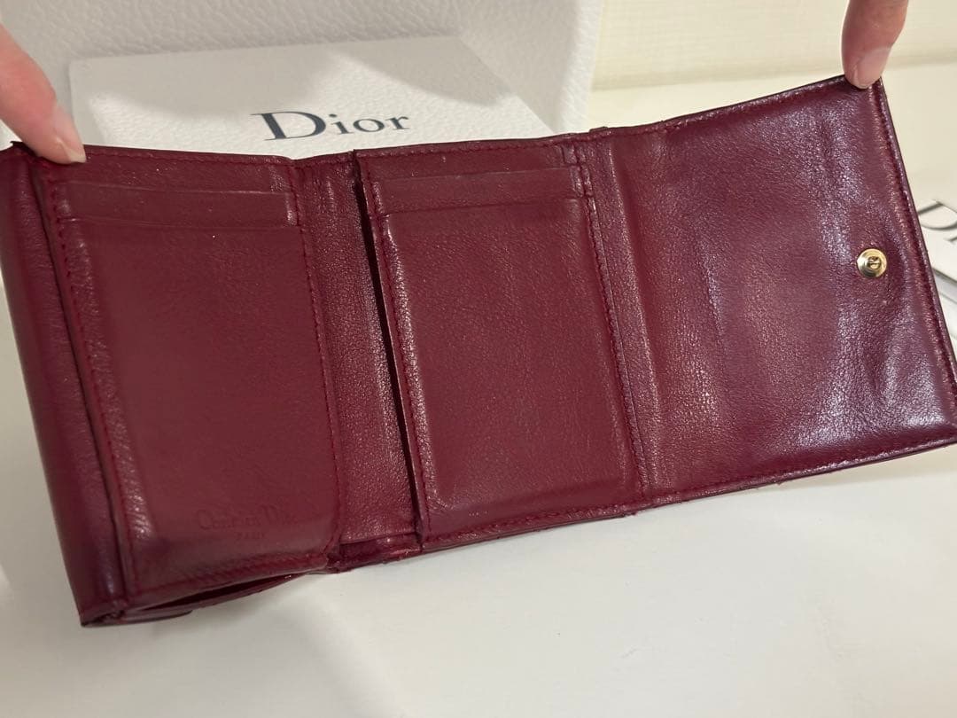 ディオール　Lady Dior Lotus ウォレット