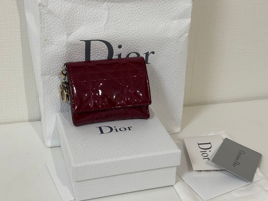 ディオール　Lady Dior Lotus ウォレット