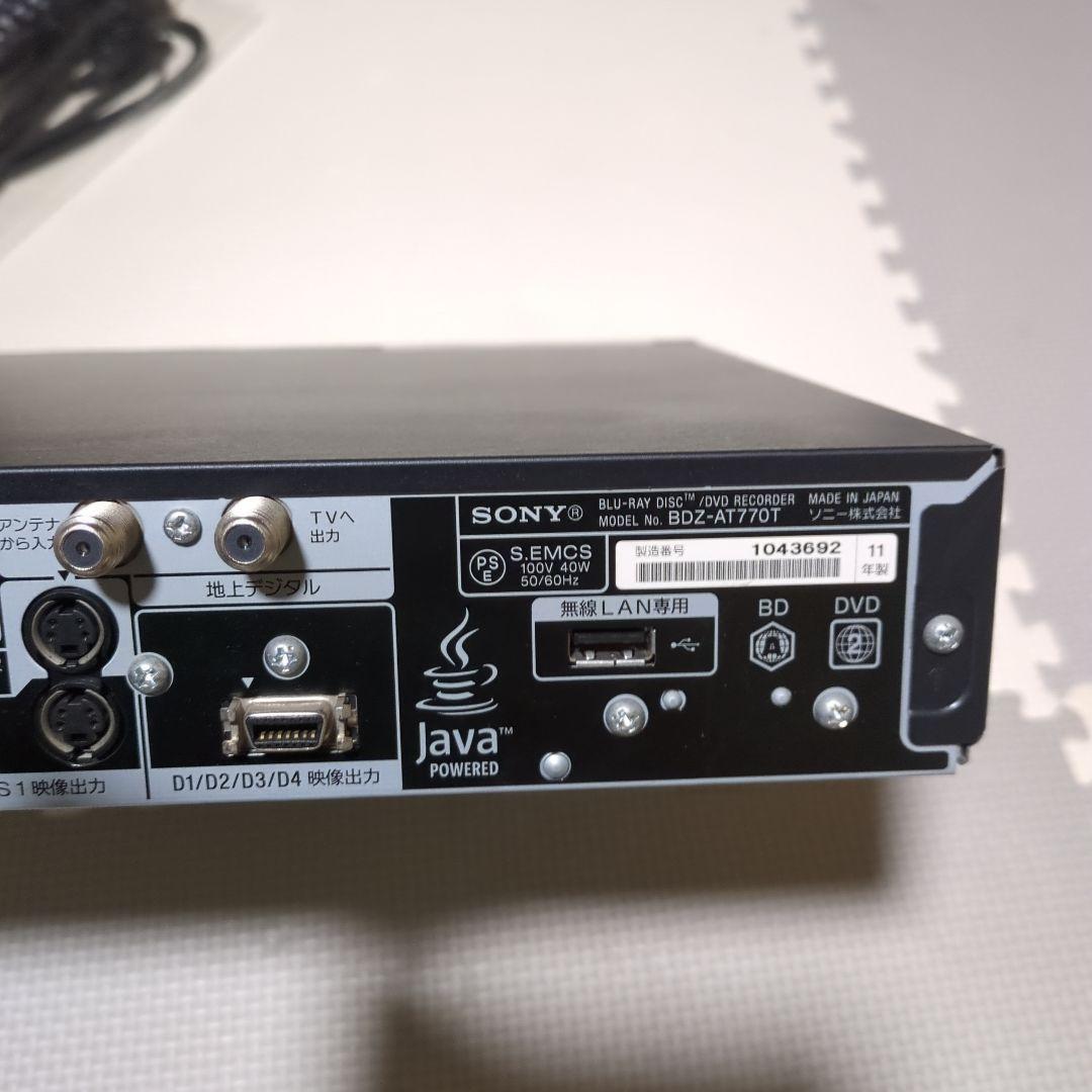 SONY ブルーレイレコーダー BDZ-AT770T