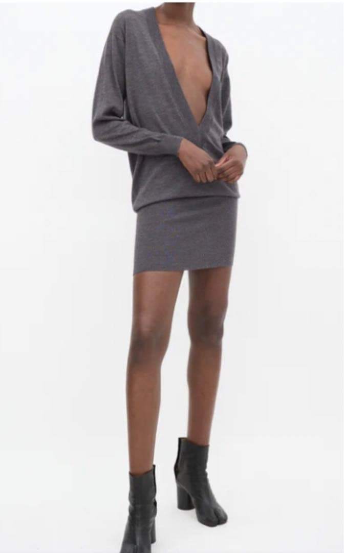 希少！！MM⑥ マルタンマルジェラ本人期　2way Vネックロングニット