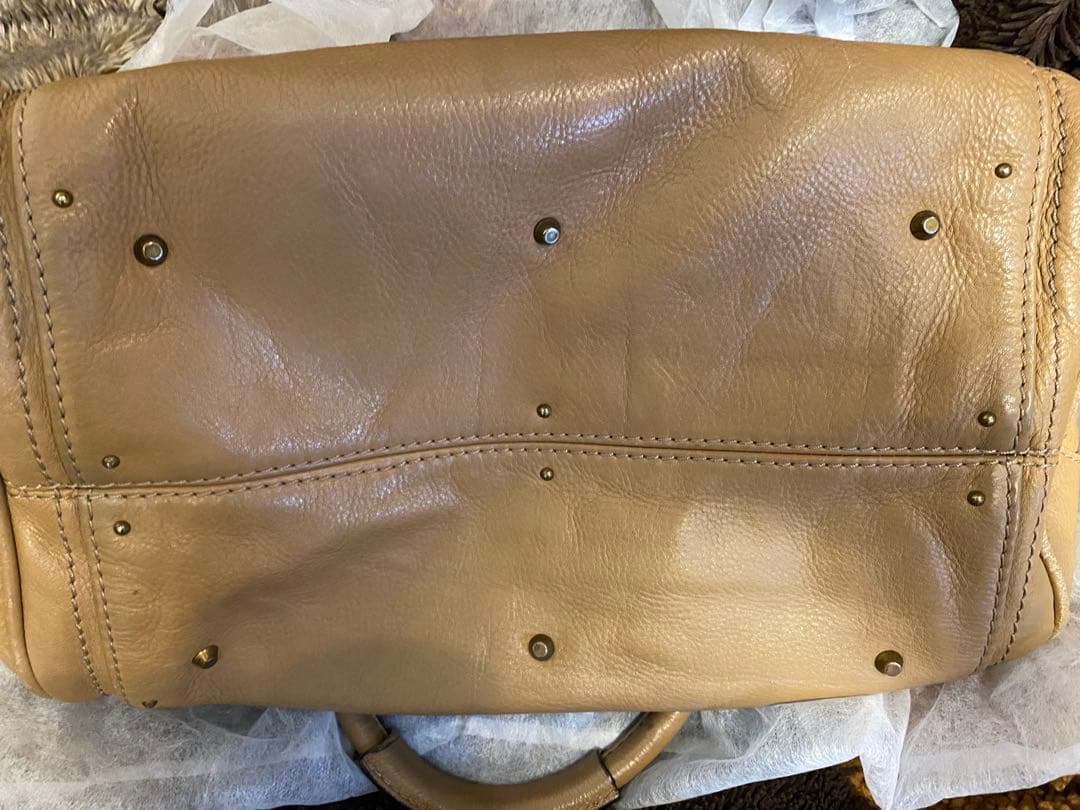 Chloe パディントン　ベージュ レザー