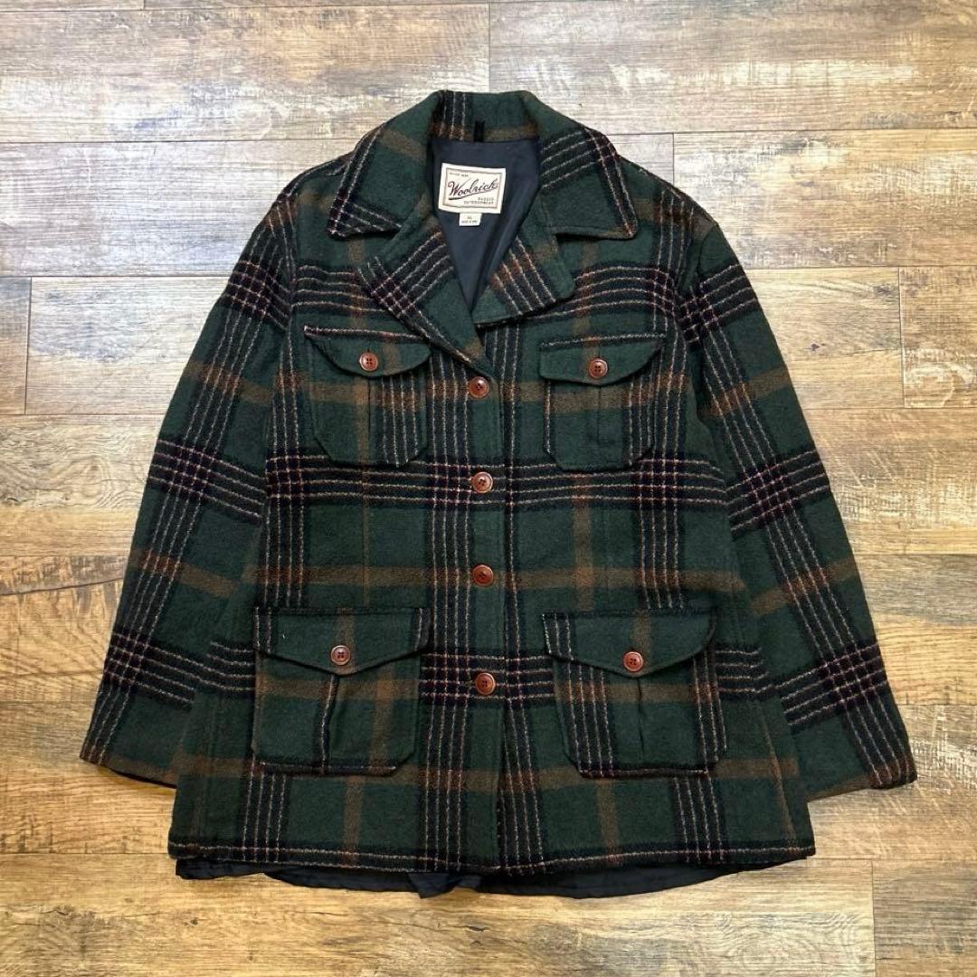 WOOLRICH ウールリッチ チェック コート ジャケット 4ポケット
