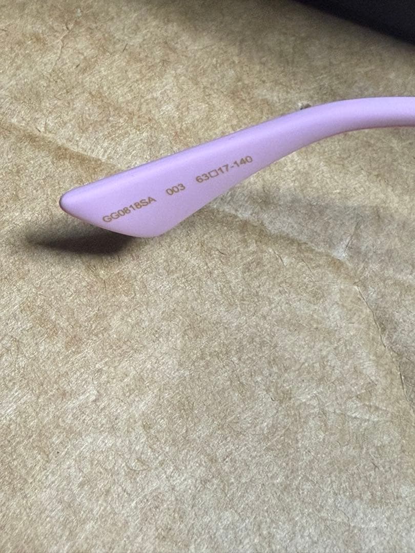 【大幅値下げ】GUCCI ピンクレンズ ゴールドフレーム サングラス