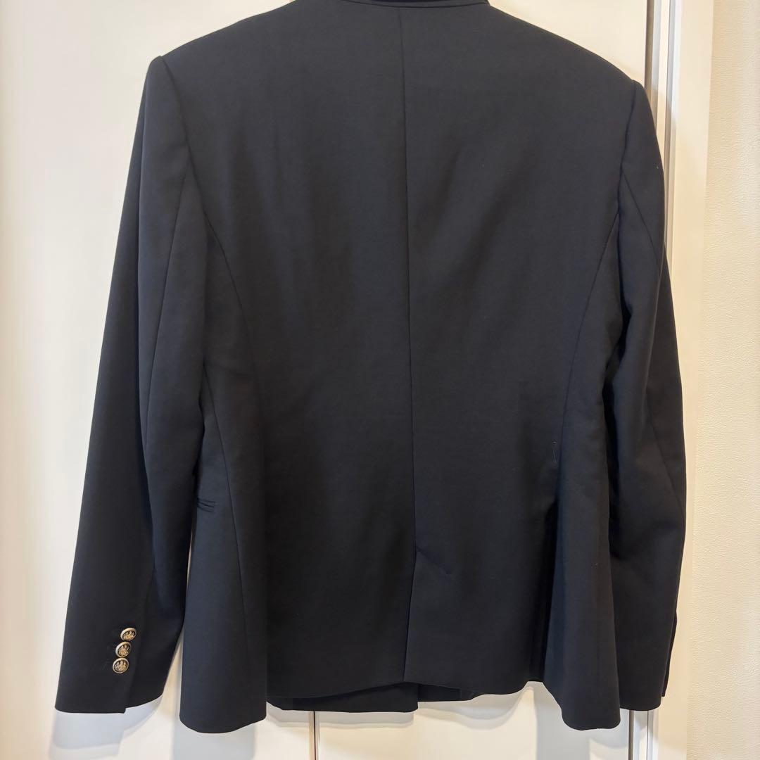 ZARA ダブルブレストブレザー ジャケット 金ボタン 黒 L