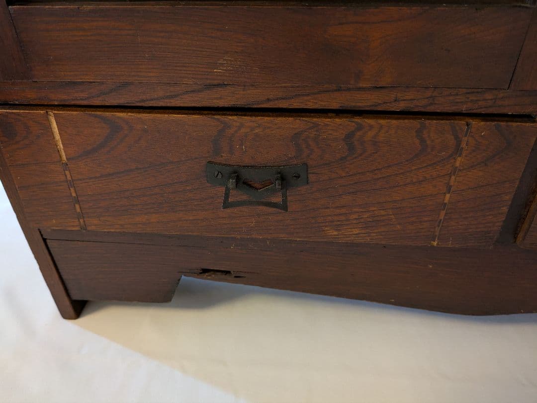 アンティーク キャビネット 昭和レトロ 戸棚 木製 大正 和家具 食器棚