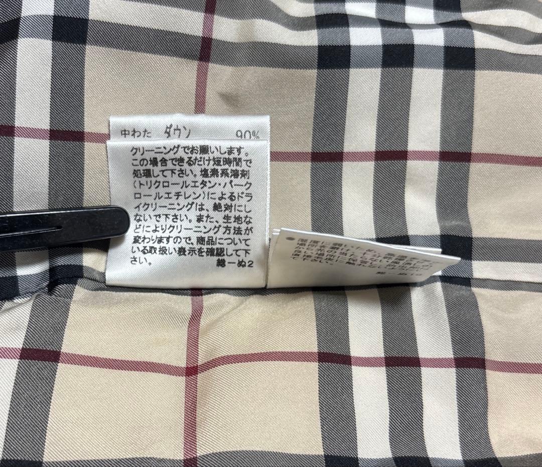 バーバリーロンドン ダウンベスト ノバチェック黒 サイズ40