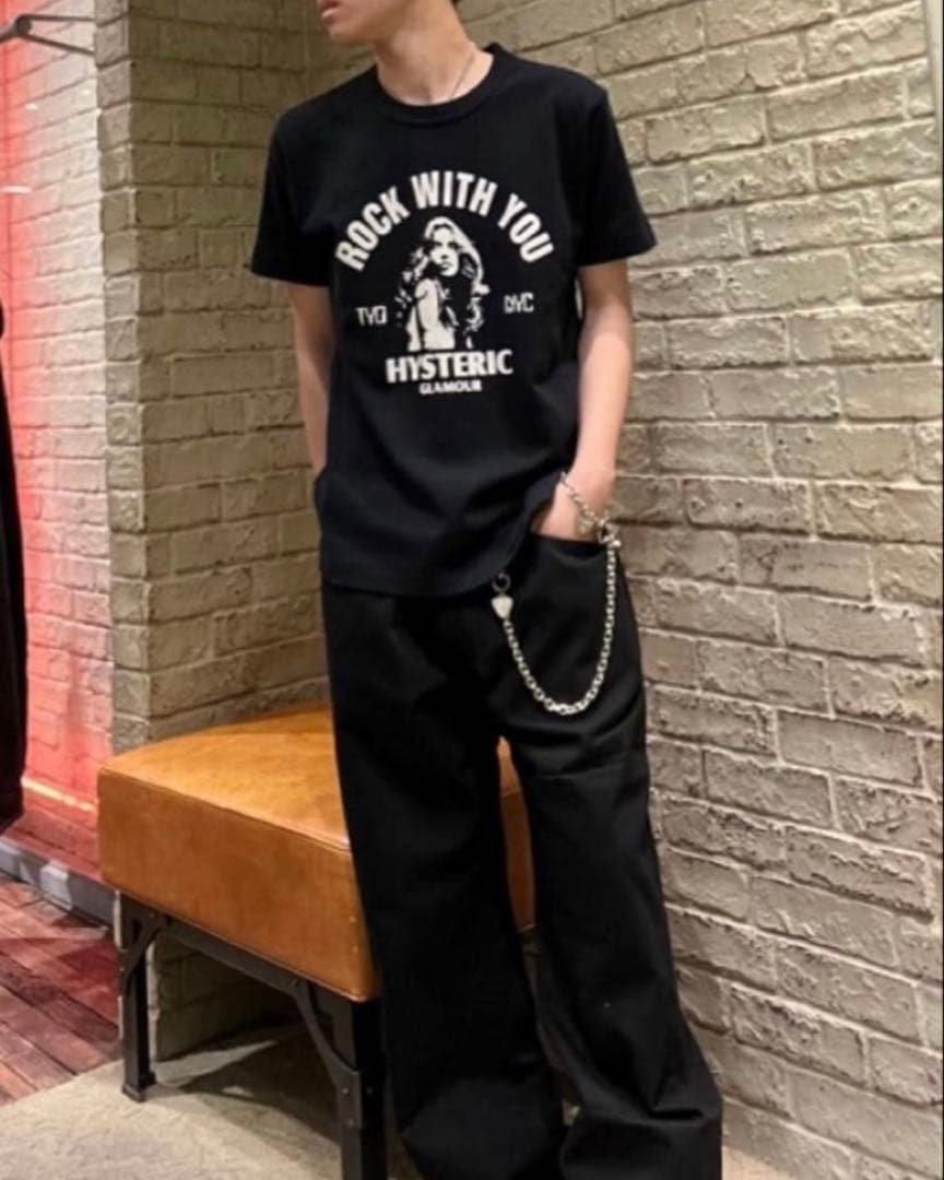 新品未使用品ヒステリックグラマーウォレットチェーンギターガールhysteric