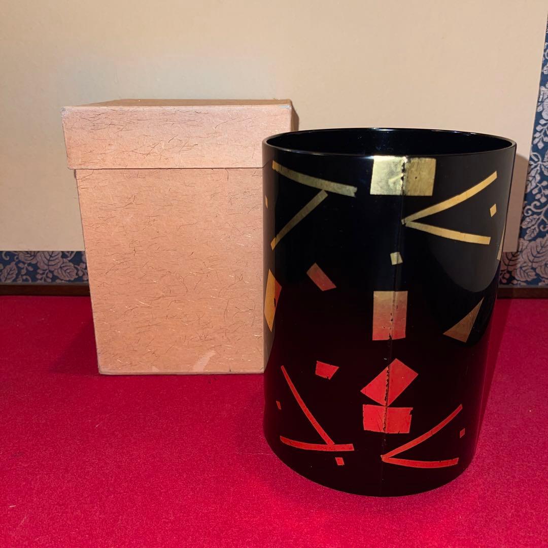 茶道具葉蓋水指