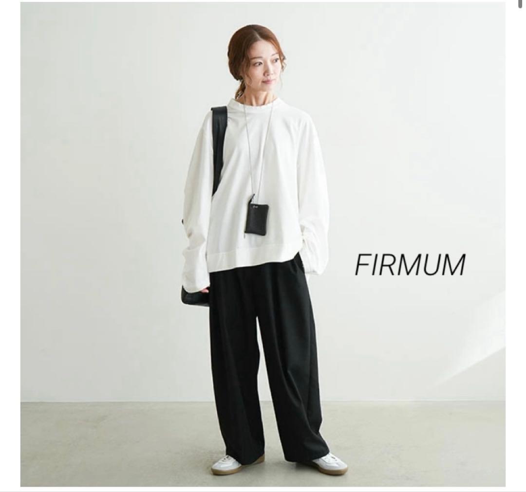 ほぼ未使用 FIRMUM｜フィルマム クルーネックカットソー プルオーバー
