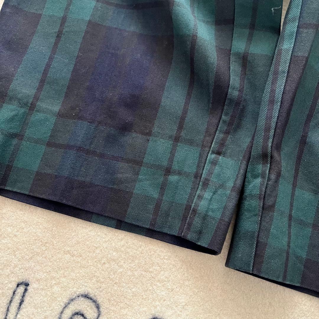 90s USA製 ラルフローレン チェックパンツ ブラックウォッチ 34×30