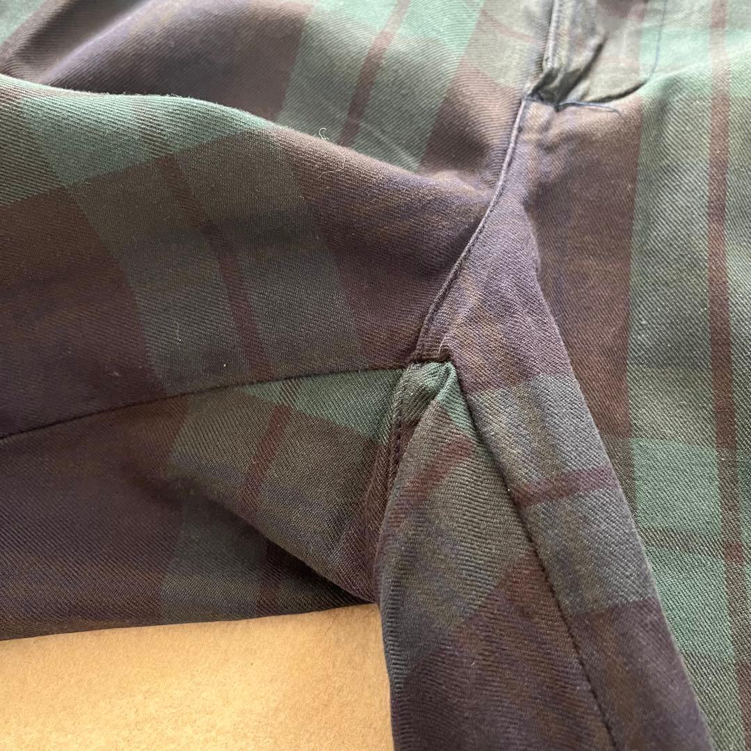 90s USA製 ラルフローレン チェックパンツ ブラックウォッチ 34×30