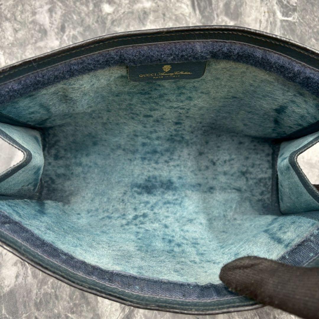 ✨美品✨GUCCI シェリーライン GG ネイビー クラッチバッグ セカンド