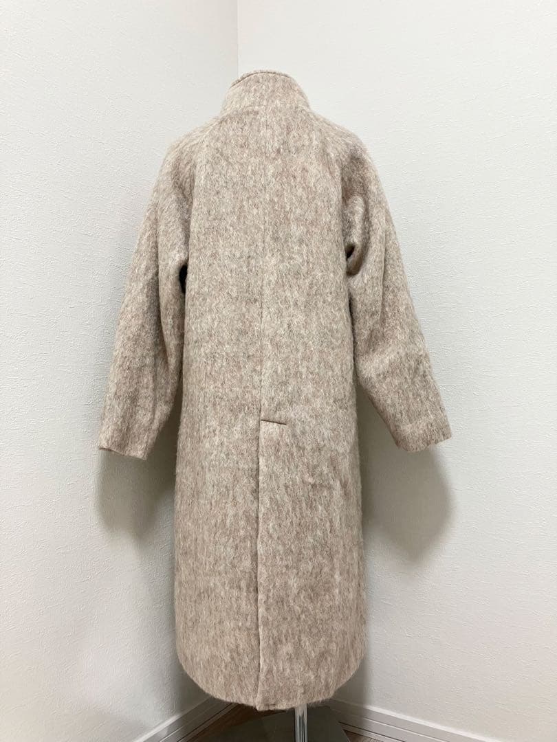 Thevon ゼヴォン シャギースタンドカラーコート