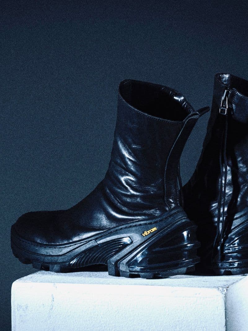 靴 prasthana PP OVER LOCK SIDE ZIP BOOTS