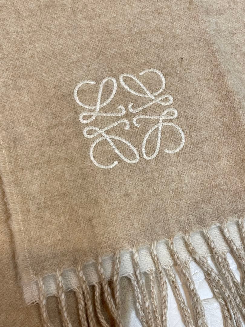 【良品】LOEWEロエベ　ウール/カシミヤ　バイカラー　マフラー❤︎