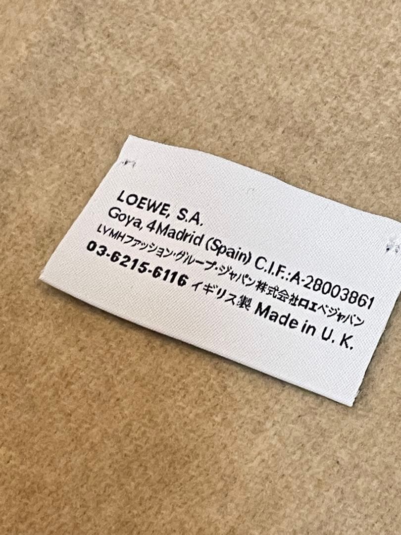 【良品】LOEWEロエベ　ウール/カシミヤ　バイカラー　マフラー❤︎