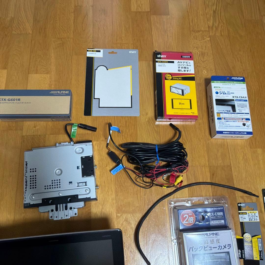 ALPINE DAF11V ディスプレイオーディオ バックカメラジムニー用配線付