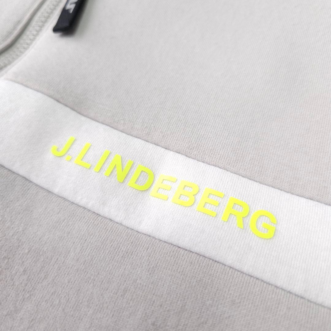 ジェイリンドバーグ ダンボールニット 長袖ゴルフジップブルゾンジャケット L