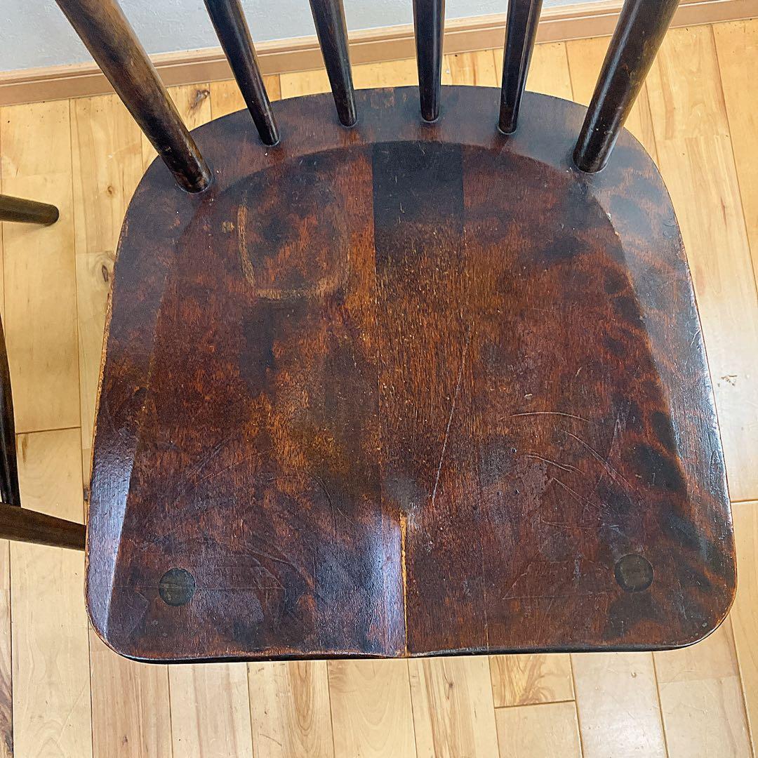 北海道民芸家具 ウィンザーチェア 樺材 廃盤モデル　2脚セット　本物志向の一脚