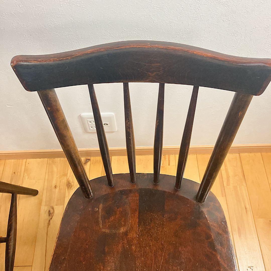 北海道民芸家具 ウィンザーチェア 樺材 廃盤モデル　2脚セット　本物志向の一脚