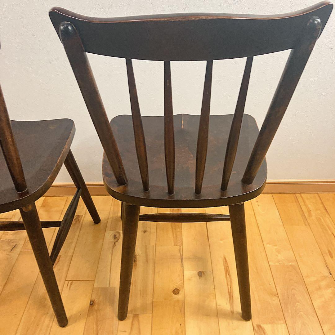 北海道民芸家具 ウィンザーチェア 樺材 廃盤モデル　2脚セット　本物志向の一脚