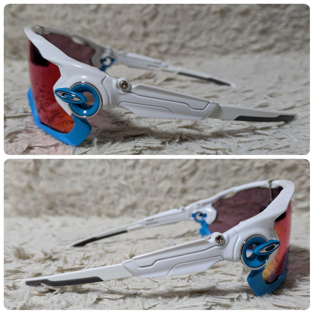 付属品完備 OAKLEY オークリー JAWBREAKER アイウェア 白 青