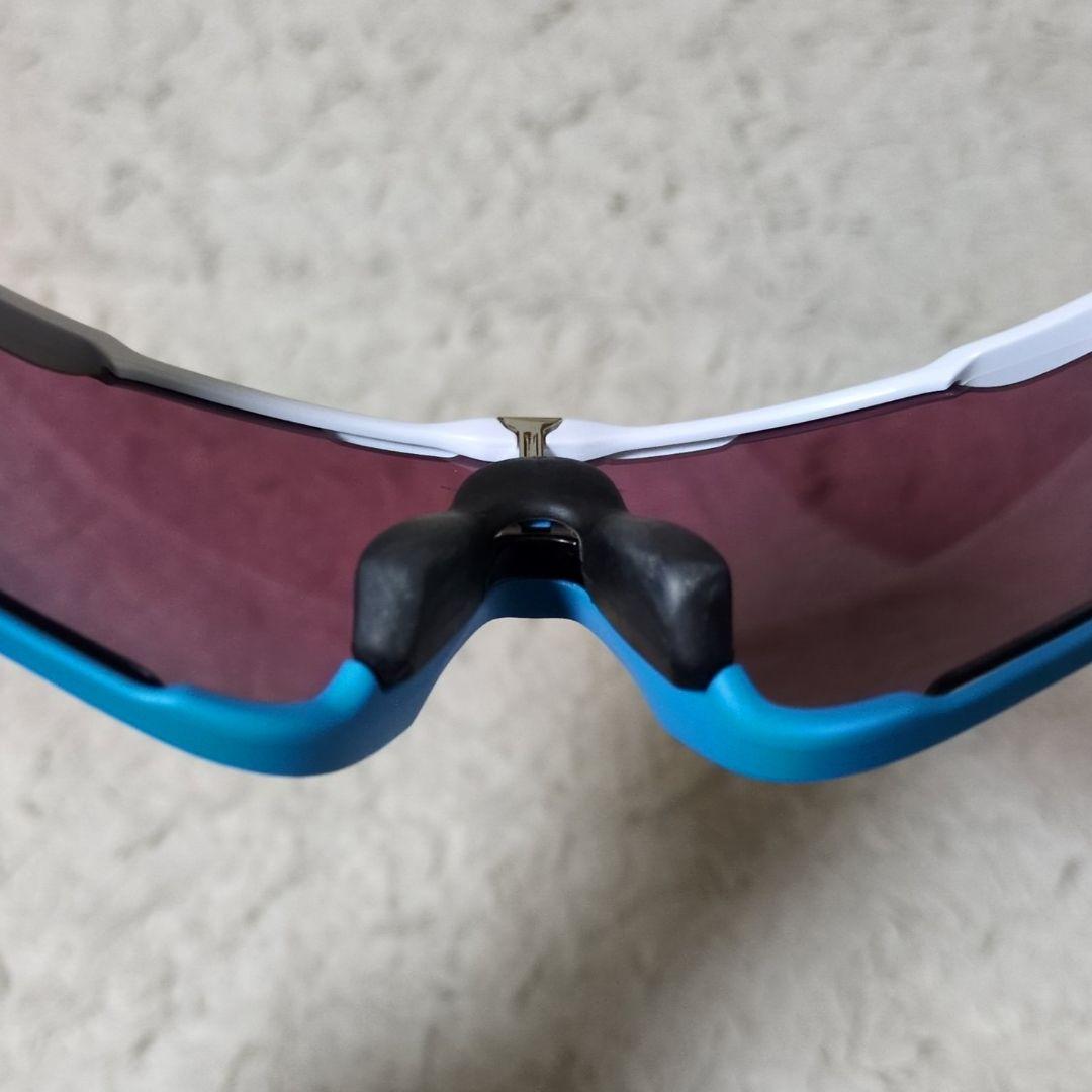 付属品完備 OAKLEY オークリー JAWBREAKER アイウェア 白 青