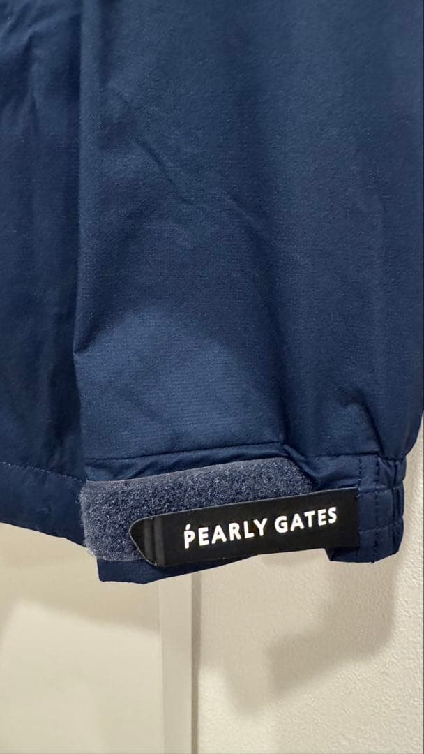 0 パーリーゲイツ AQUAX 撥水防水透湿 4way レインジャケット 紺