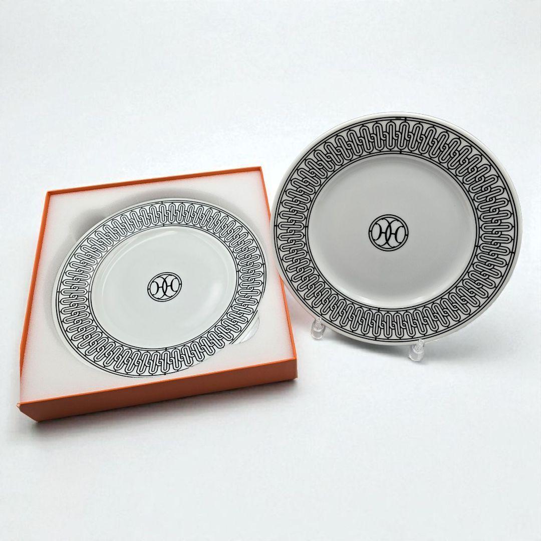 HERMES エルメス Hデコ アッシュデコ デザートプレートペア（22.5）