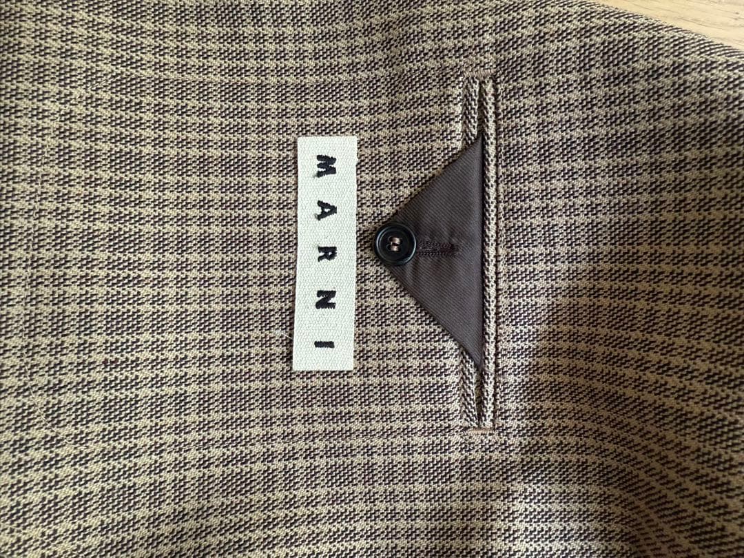 marni チェックテーラードジャケット