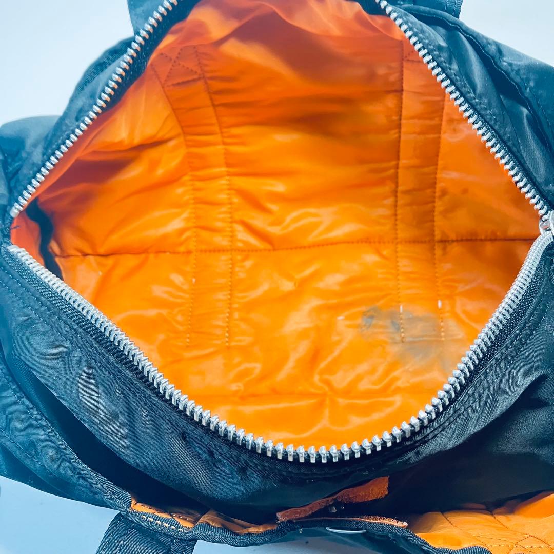 【美品】PORTER　TANKER ダッフル ミニボストン ロールバッグ 黒 M