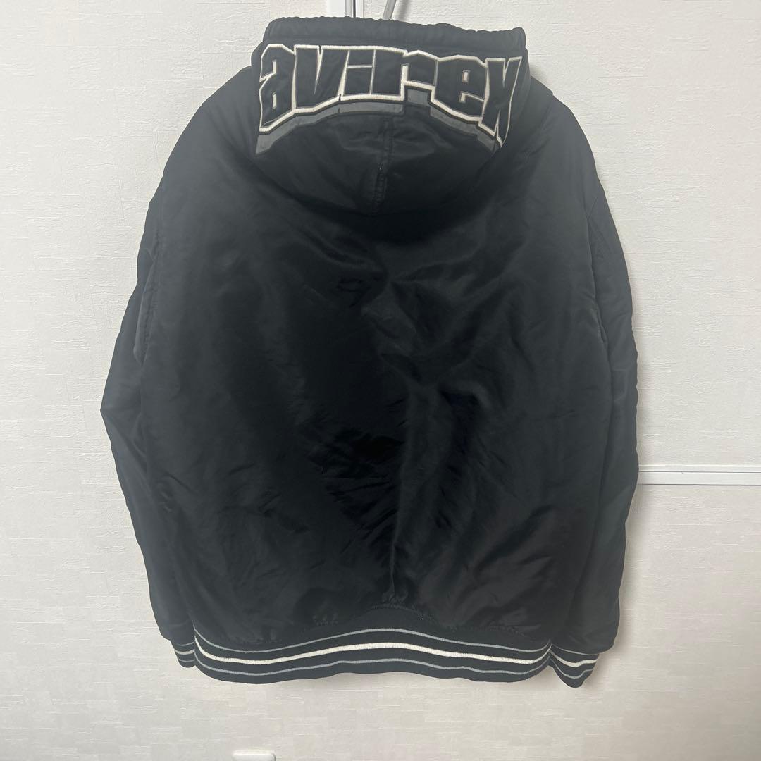 AVIREX ブラック フライトジャケット 2XL