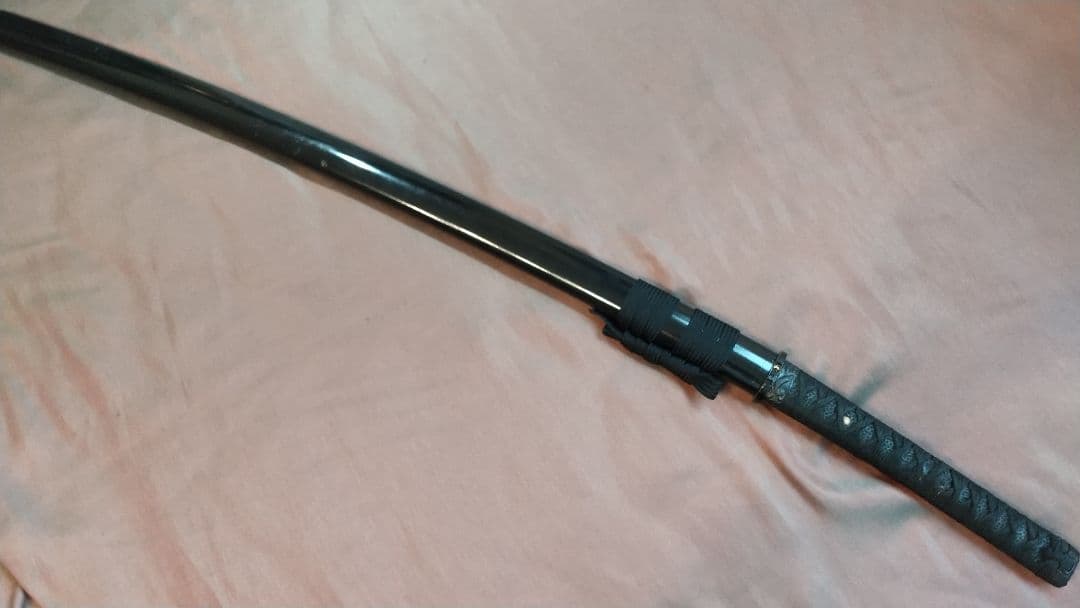 【樋入り尖り互の目刃紋】模造刀 舞踊 模擬刀 拵え 喰出し鍔 刀剣 日本刀 刀