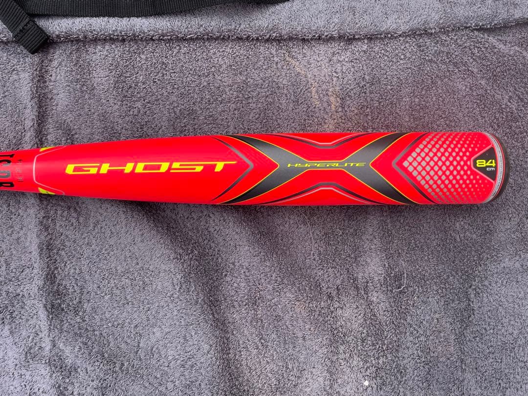 【中古品/軟式用】EASTONゴーストX ハイパーライト84cm710gケース付