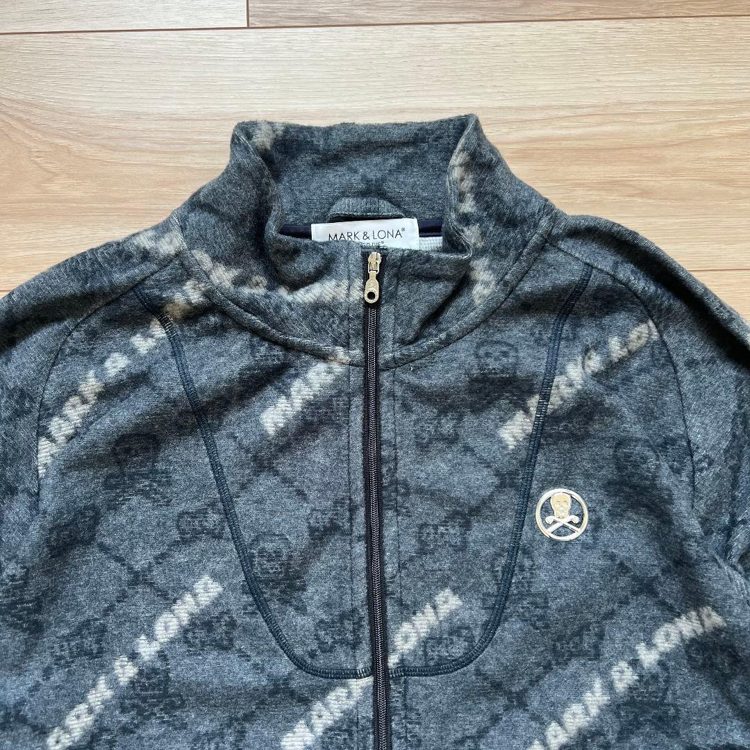 MARK＆LONA マークアンドロナ　フリース　ジャケット　総柄　ゴルフ　メンズ