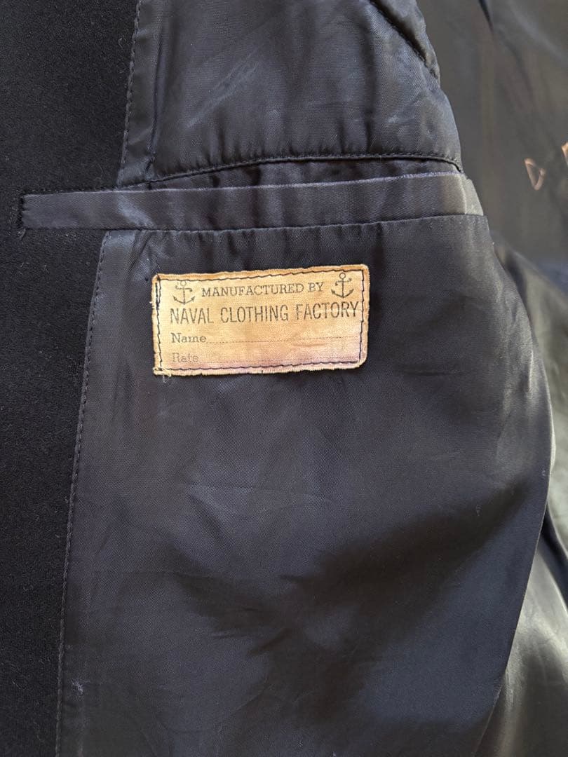 40s usnavy ピーコート 10ボタン wwⅡ usn p-コート