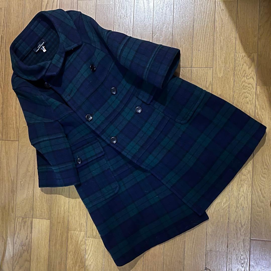 トリコ コムデギャルソン tricot チェック柄コート