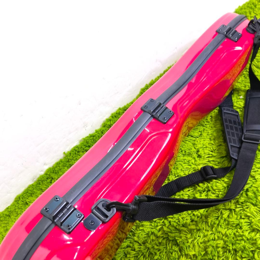 東洋楽器　プリュームファイバーケース プラチナワイン バイオリンケース