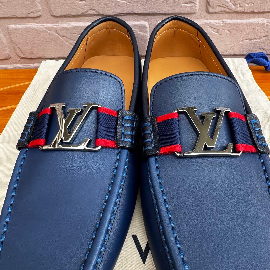 【未使用品】 ルイヴィトン モンテカルロ レザー ドライビングシューズ