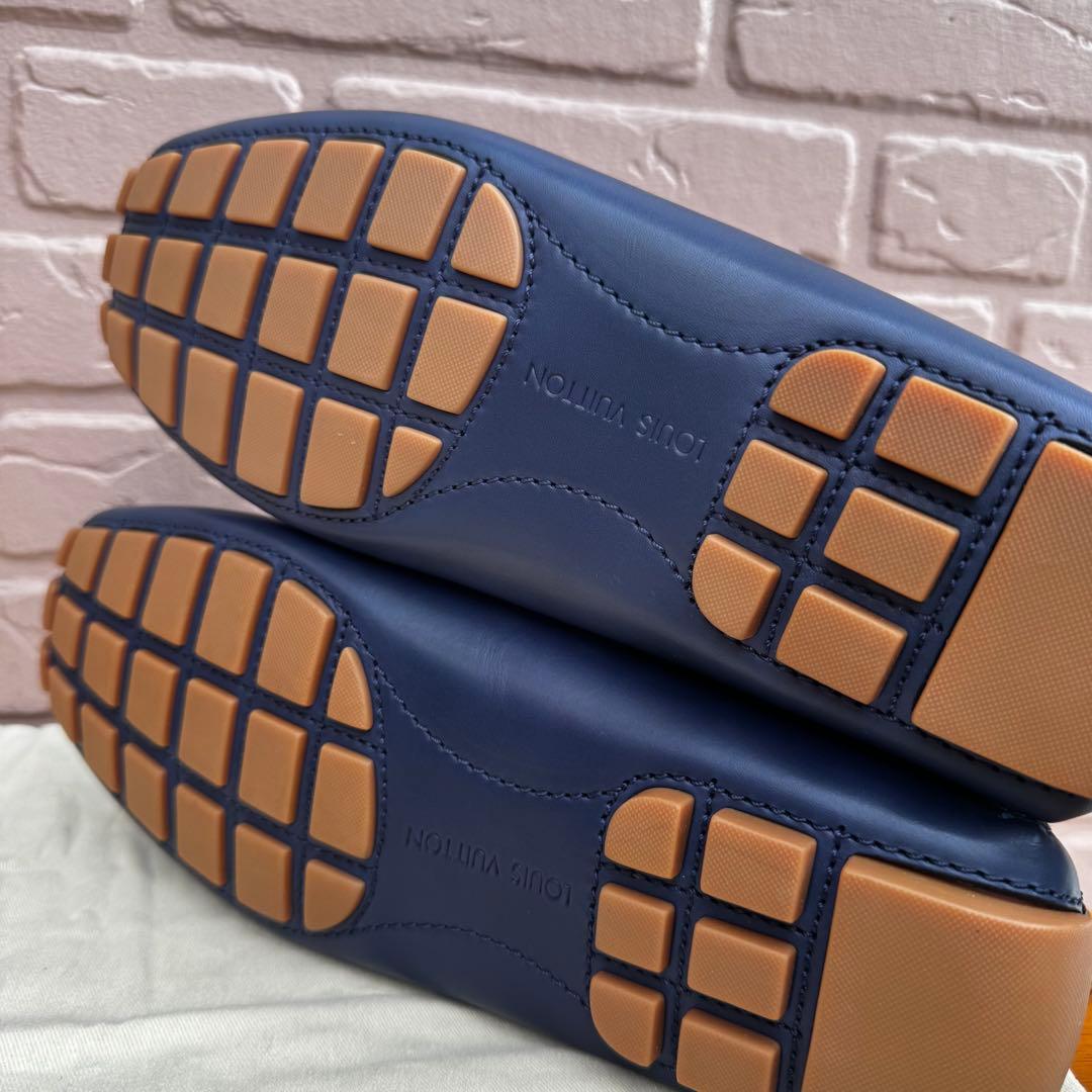 【未使用品】 ルイヴィトン モンテカルロ レザー ドライビングシューズ