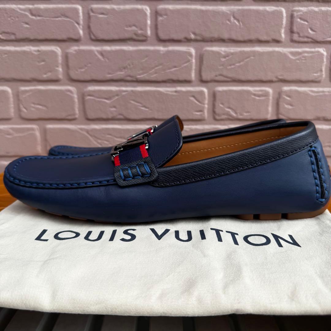 【未使用品】 ルイヴィトン モンテカルロ レザー ドライビングシューズ