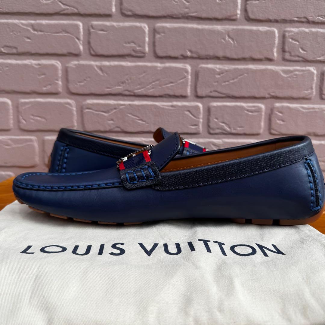 【未使用品】 ルイヴィトン モンテカルロ レザー ドライビングシューズ